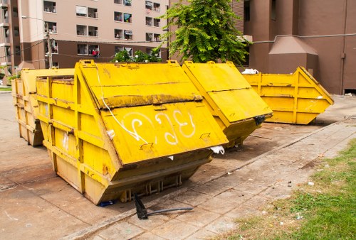 Residents disposing of old furniture in Turnham Green