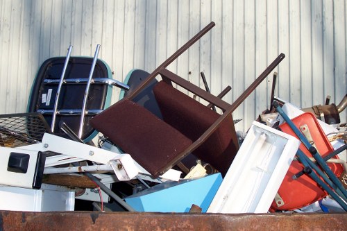 Team efficiently clearing office space